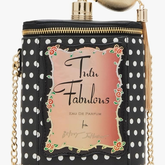 Betsey Johnson Puttin On The Spritz Perfume Crossbody Bag - Picture 1 of 8